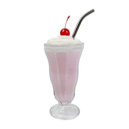 Fake Strawberry Shake - Ice Cream Gift - Home Staging
