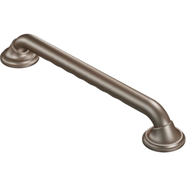 Moen R8718D3GOWB Bathroom Safety Ultima 18-Inch Designer Bathroom Grab Bar with Curl Grip, Old World Bronze