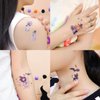 XIYOKA 12 Sheets 160+ PCS Halloween Glitter Temporary Tattoo Kids, Halloween Glitter Tattoos Halloween Glitter Face Tattoos Halloween Party Favors Supplies Fake Tattoos for Kids