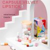 Lovelycat Lipstick Set, 16 Cute Capsule Long Lasting Waterproof Lipstick for Women, Velvet Matte Finish, All Skin Tones