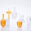 6 Pieces Empty Lip Gloss Tubes Reusable Lip Gloss Containers Honey Pots Shaped Lips Gloss Tube 9 ml Empty Refillable Lips Gloss Bottles DIY Cosmetics Lipstick Containers, Transparent