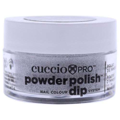 Cuccio Colour Powder Nail Polish - Lacquer For Manicure And Pedicure - Highly Pigmented Powder That Is Finely Milled - Durable Finish With A Flawless Rich Color - Silver W/ Rainbow Mica - 0.5 Oz