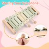 Ehome Xylophone, Musical Instruments Set Neutral Colors Wooden Montessori Toys Percussion Music Modern Boho Xylophone Birthday Gifts for 1 2 3 Year Old Kids Baby Toddlers Boys Girls