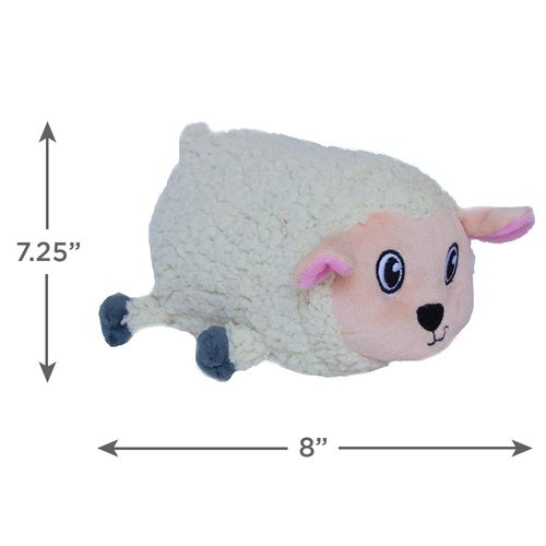 Outward Hound Fattiez Sheep Plush Squeaky Dog Toy, Medium