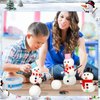 10 Pack DIY Snowman Kit Toys for Kids,Christmas Craft Xmas Gift Toy for Girl,Boy,Build a Snowman Kit Indoor Decorations,Creative Kids Air Dry Modeling Clay,Christmas Gift Stocking Stuffers for Toddler