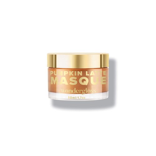 Wondergloss Pumpkin Face Mask - 50 mL / 1.7 Oz Pumpkin Latte Masque, Enzyme Peel and Exfoliating Mask With Vitamin E and C, Coffee Bean, Cinnamon, Ginger, and Nutmeg - Vegan and Paraben Free