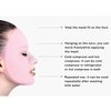 MIBICIRI 2-Pack Silicone Hydrating Mask to Slow Evaporation of Mask Essence, Reusable Mask Sleeve Hook, Facial Moisture Treatment Tool (White)
