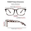 FEISEDY Vintage Reading Blue Light Blocking Glasses Women Men Hyperopia Presbyopia Reader Glasses B2519