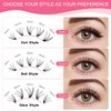 Wispy Lash Clusters 280pcs 30d+40d Individual Lashes 9-16mm Cluster Eyelash Extensions D Curl Eyelash Clusters Diy Lash Extension For Home, Travel, Christmas, Graduation Season, Wedding Parties