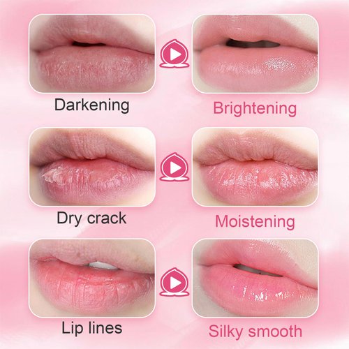 JEFHOMKIT Lip Sleeping Mask,Moisture Lip Mask Overnight,Night Repair Sleeping Lip Balm,Sleeping Lip Butter Balm to Moisturize & Nourish Dry Cracked Lips,Lip Treatment Mask,Peach Lip Mask(20g, 0.7 oz)