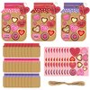 WATINC 30PCS Love Candy Jar Craft Kit, Make Your Own Dad Thankful Candy Jar, DIY Love Heart Candy Jar Decor Craft Supplies Home School Classroom Fun Activity for Kids