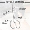 ASIPRO Cuticle Scissors Extra Fine Curved with Case Manicure Scissors for Women & Men Cosmetic Scissors Tijeras para Cuticula Profesional Nail Scissors Stainless Steel Sharp Cuticle Scissors for Nails