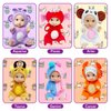12 Pcs Mini Baby Dolls, 4.5 inch Cute Baby Dolls Toys with Animal Clothes 12 Constellations Series Tiny Reborn Babies for Girls Boys, Cute Doll Gifts for Kids Birthday Christmas