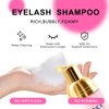 TDANCE Eyelash Extension Cleanser + Brush (60ml) / Shampoo / Wash for Extensions & Natural Lashes / Unscented, Oil, Paraben, Sulfate Free / For Professional & Home Use