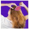 All-In-One Detangling Brush: Flexible Bristles, Gentle Tangle Release, and Hollow Comb Teeth for Effortless Dry and Wet Hair Care (Sparkle Pink)