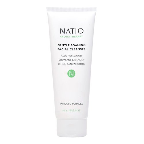 Natio Australia Aromatherapy Gentle Foaming Facial Cleanser, 3.5 ounce - Face Cleanser with Aloe Vera - Face Wash for Moisture Balance