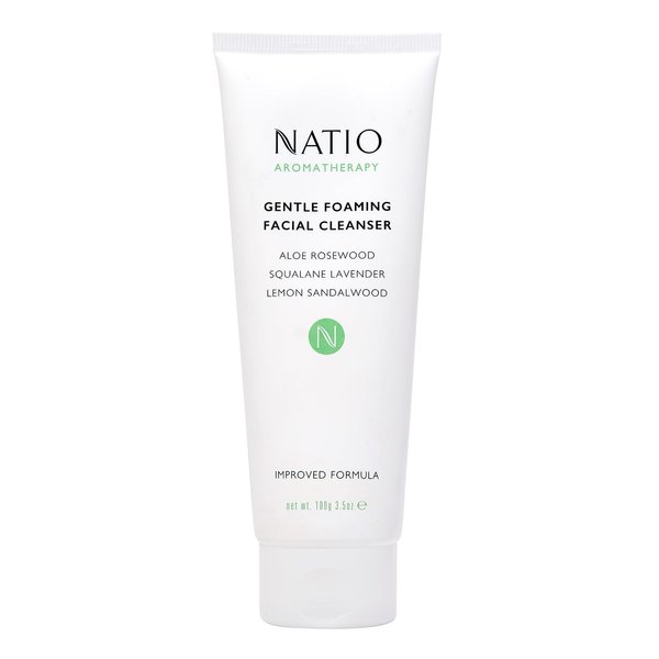 Natio Australia Aromatherapy Gentle Foaming Facial Cleanser, 3.5 ounce - Face Cleanser with Aloe Vera - Face Wash for Moisture Balance