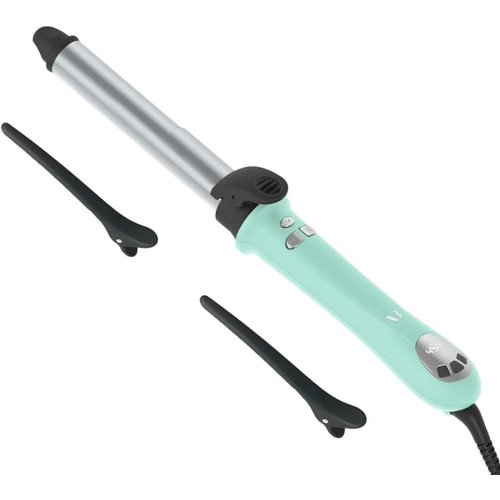 Amira Beauty Rotating Curling Iron Automatic, 1" Tourmaline Ceramic Curler Wand, Digital Display with Adjustable Temps 250-450℉, Dual Voltage and Auto 60 Minute Shut Off