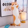 shangman Lovely Plush Cat Doll Cute Cartoon Soft Stuffed Kitten Long Throw Sleeping Pillow Toy Gift for Kids Girlfriend Multiple Size (Brown,50cm/19.6in)