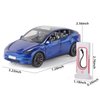 OANMYJJO Toy Cars Y 1/24 Zinc Alloy Diecast Metal Model Car, Pull Back Toy Model with Light and Music, Suitable for Children Aged 3 and Above as Gifts(Blue)