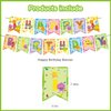 Super Songs Birthday Party Decorations, Cartoon Kids Songs Party Supplies with Happy Birthday Banner, Cupcake Cake Toppers, Balloons for Kids Birthday Party Baby Shower Decorations