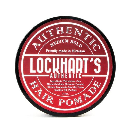 Lockhart's Medium Hold Hair Pomade, Medium Shine, Sandalwood Vetiver Scent, 4oz