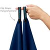Micro-Miracle XL (30-Inch-by-60-Inch) Soft Microfiber Travel Towel with Hand Towel and Nylon Mesh Carry Bag, Navy Blue