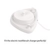 seplouis Electric Toothbrush Holder with 1 Charging Stand Slot and 2 Toothbrush Head Stands + 4 PCS Toothbrush Head Covers for Oral B