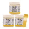 The Keys Salt Scrub - Exfoliating Body Scrub - scrub for hands, feet, butt, booty, bikini area, Made with Pure Florida Sea Salt Organic Essential Oils with Spoon(Pineapple, Travel Size, 3 pack 3.4 oz)
