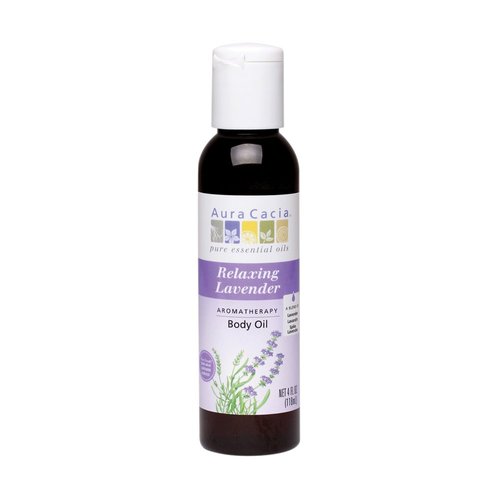 Aura Cacia Body Oil Relaxing Lavendr 4 Fz