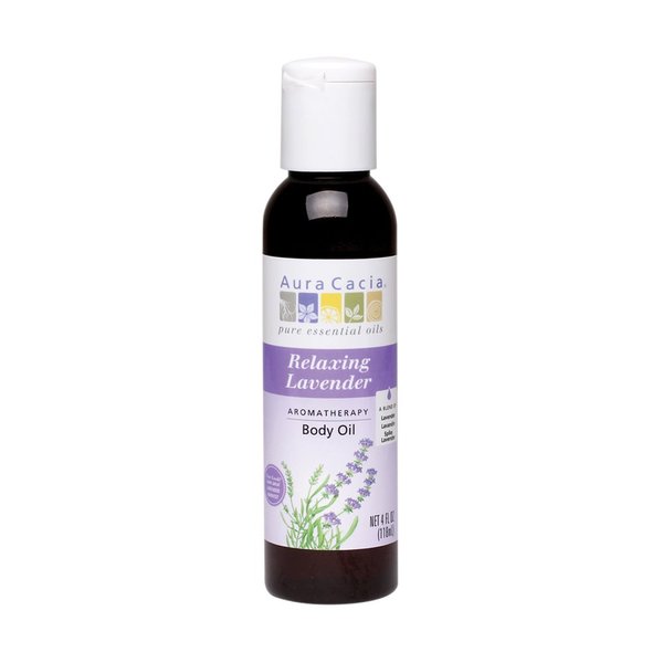 Aura Cacia Body Oil Relaxing Lavendr 4 Fz