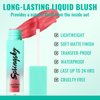 SPRINGSKY Liquid Blush, Soft Moisturizing Matte Blush, Blendable Face Blush for Cheeks, Long-Wearing Smudge-Proof Natural Blush Liquid - 01 Coral Peach