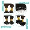 YoungSee U Tip Hair Extensions Human Hair Balayage Dark Brown Ombre Light Brown and Light Blonde U Tips Human Hair Extensions Ombre U Tip Keratin Hair Extensions Human Hair 16In 1G/S 50G