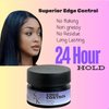 Superior Kurls Extreme Edge Control, 24-Hour Hold, Infused With Castor Oil, Non-Greasy, Non-Flaking, 4c Hold, Pineapple scent 3.17oz, Black