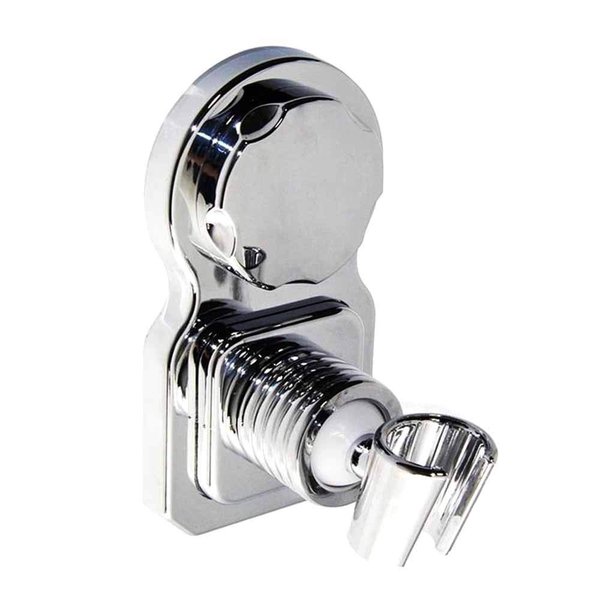 Eutuxia Adjustable Shower Head Holder Bracket - Removable Vacuum Suction Cup Wall Mount - Easy to Install & Remove - Universal Handheld Arm Mount - High Quality Chrome - 360 Degrees Rotatable