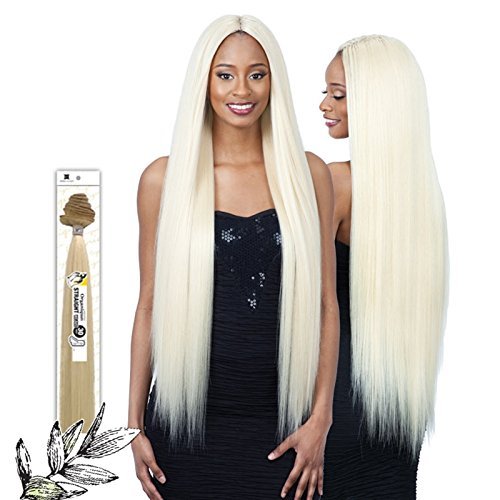 STRAIGHT 36" (2 Dark Brown) - Shake-N-Go Organique Mastermix Synthetic Bundle Weave