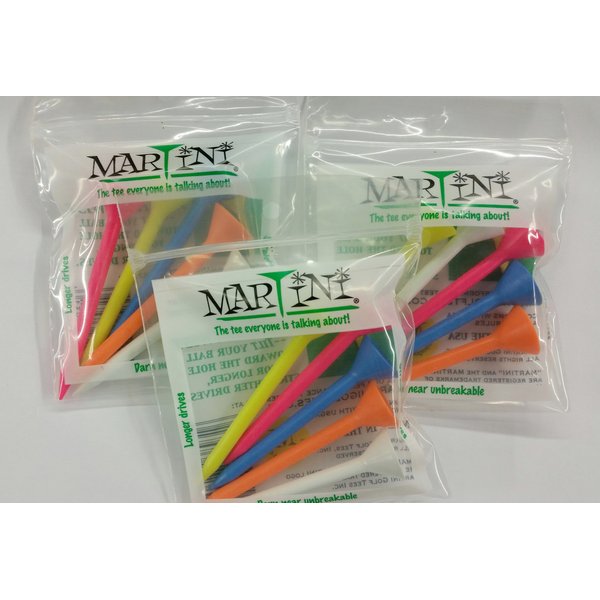 Martini Golf Tees Assorted 5-pack (3 Count)