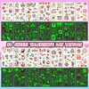 EMOME 400 Styles Luminous Valentine's Day Accessories Party Favors Decorations Supplies, Glow Heart Kiss Tattoos Temporary, Valentines Day Temporary Tattoo Stickers for Kids Women (56 Sheets)