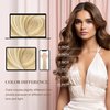 GOO GOO Utip Hair Extensions Real Human Hair, 22inch 50g 50S, Hot Fusion Keratin Hair Extensions, Invisible K Tip Hair Extensions, 18A/613A Dark Blonde Highlighted Bleach Blonde