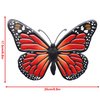 EOORAU Metal Butterfly Wall Outdoor Decor - 4 Pack 9.8in Metal Butterflies Wall Art Sculpture Hanging Decorations for Backyard Patio Fence Garden Home