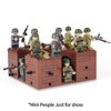 MOOXI WW2 Weapons Depot Military Building Block Set(252PCS).Build Different Combat Military Buildings.