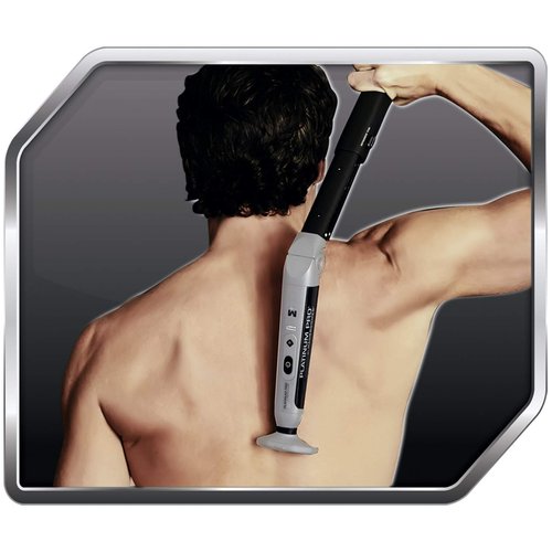 Platinum Pro by MANGROOMER New Back Shaver with 3 Shock Absorber Flex Heads, Power Hinge, Extreme Reach Handle & Bonus Case! (Generation 8.0), 4 Piece Set