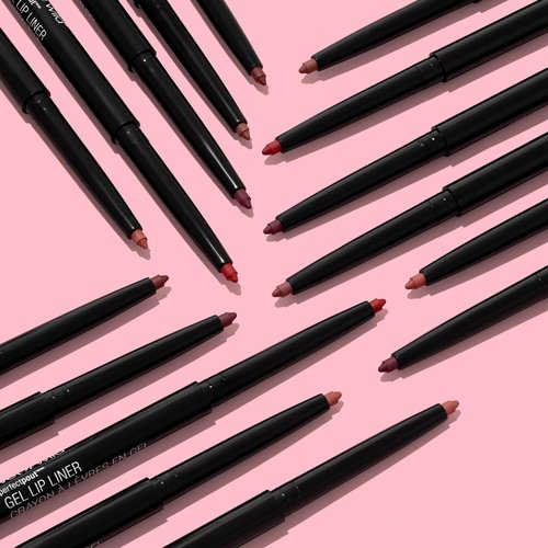 wet n wild Perfect Pout Matte Retractable Gel Lip Liner Pencil, Rich Creamy Long Lasting Color, Well-Defined and Flawless Application, Vegan & Cruelty-Free - Red Gone Burgundy