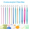 Weabetfu 60pcs Interchangeable Circular Knitting Needles Set with Case 13 Pairs of Aluminum Circular Knitting Needle for Handmade DIY Knitting with Knitting Accessories,(2.75mm-10mm)
