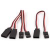 YXQ 30Pcs 100mm Servo Extension Cable 3 Pin Male to Female Lead Wire for RC Airplane (4inch, 30Pcs)