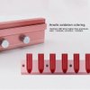 12.1 Dual Uses Lipstick, DIY Lip Balm Maker 2/4/6 Cavity Household Beauty Lipstick Tool, Rose Gold Aluminum Alloy Maker Molding Tool (4 holes)