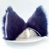 Cat Ears Hair Clips Fox Ears Barrettes Women Furry Fur Cat Headpiece Holiday Hair Pins Sweet Halloween Party Decoration Headband Anime Cosplay Costume Kitty Kitten Hair Accessories Dark Blue - Pink
