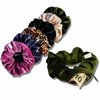 Smunchys Velvet Zipper Pocket Scrunchie for Women | Hidden Zipper Pocket Storage for Cash, Keys, Chapstick | Stocking Stuffers, Holiday Gifts, Birthday Gifts, Bridal Gifts, 6 Pack (Assorted)