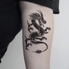 Oottati 6 Sheets Black Flying Dragon Claw Totem Arm Temporary Tattoo Stickers Fake Tattoos That Look Real and Last Long