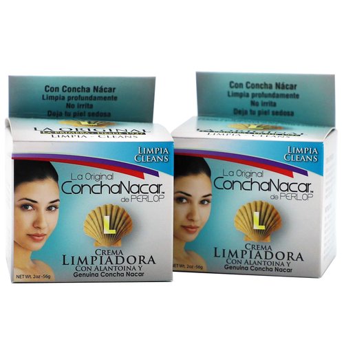 CONCHA NACAR Facial Cleanser by Perlop #L, All Skin Types, 2-Pack of 2 Oz Jars